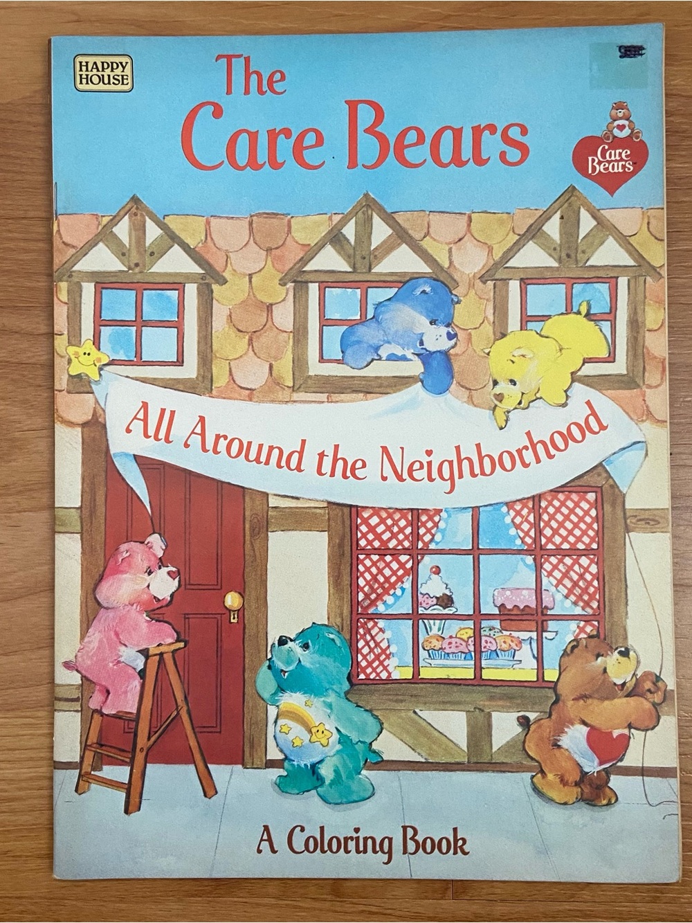 The Care Bears All Around the Neighborhood Coloring Book 1984 UNUSED